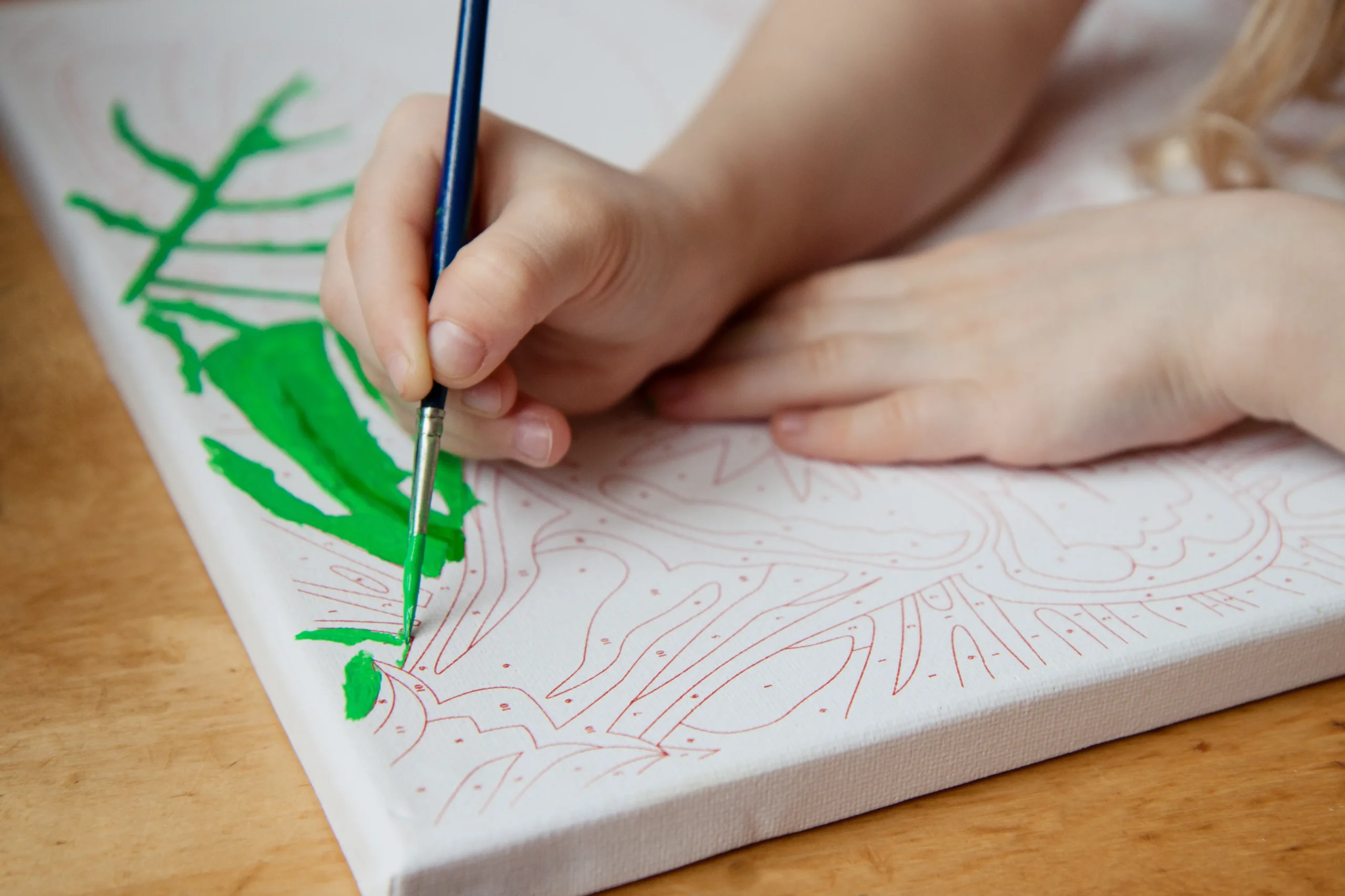 Step 2: Start painting by numbers on your Rhysand canvas