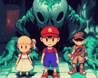 Earthbound Game Characters Diamond Painting