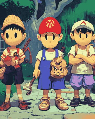 Earthbound Game Characters Diamond Painting