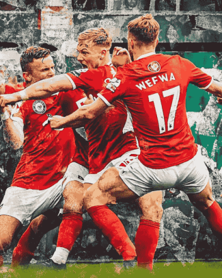 Wrexham Afc Football Diamond Painting