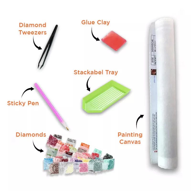 diamond painting kit contents
