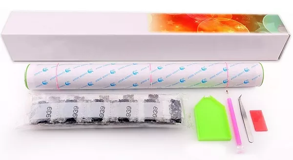 Setting up Violet Evergarden diamond painting workspace