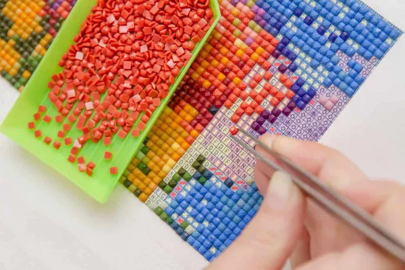 image step2 Claudia Hodgins diamond painting technique