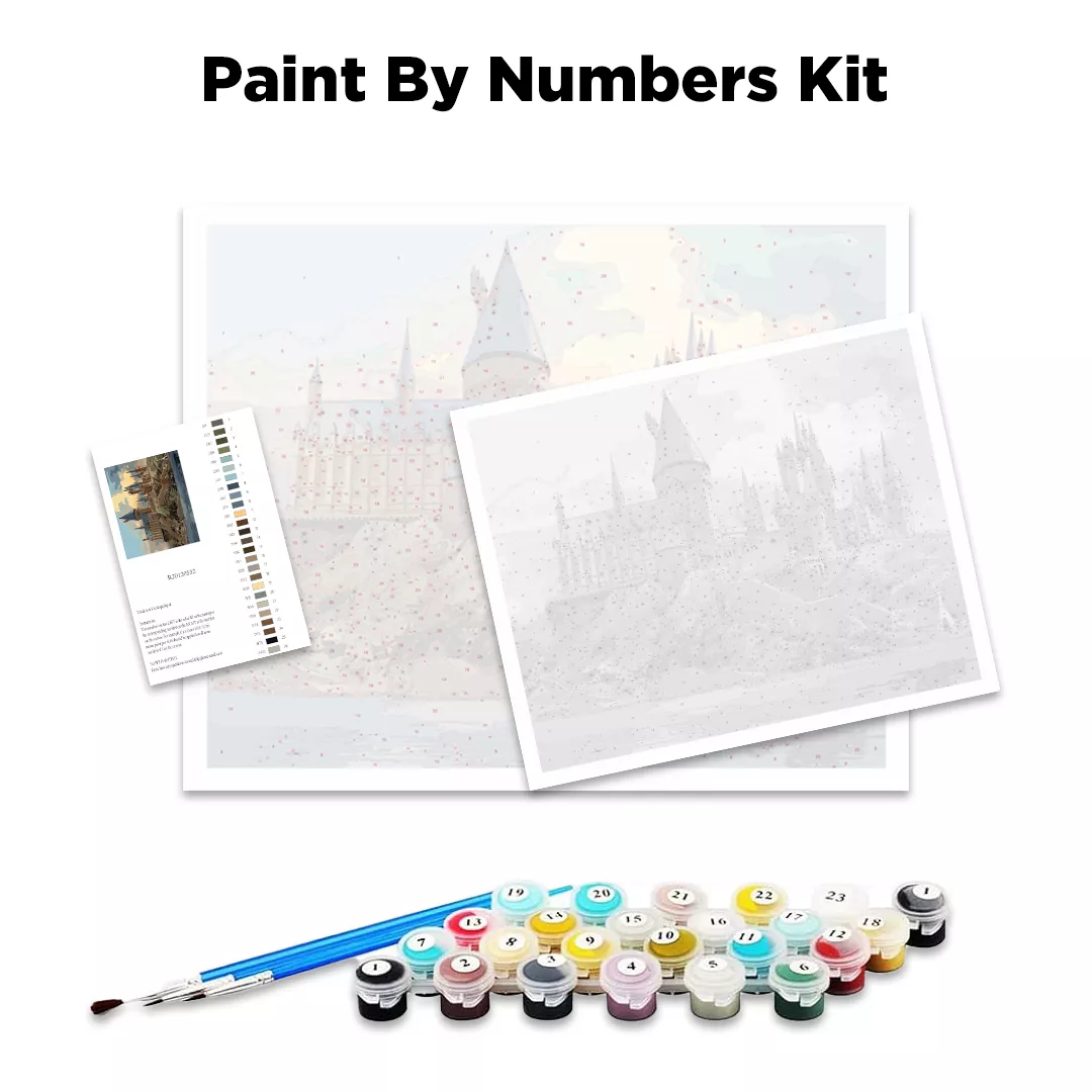 Marcell Ozuna Atlanta Braves Baseball Paint By Numbers kit contents