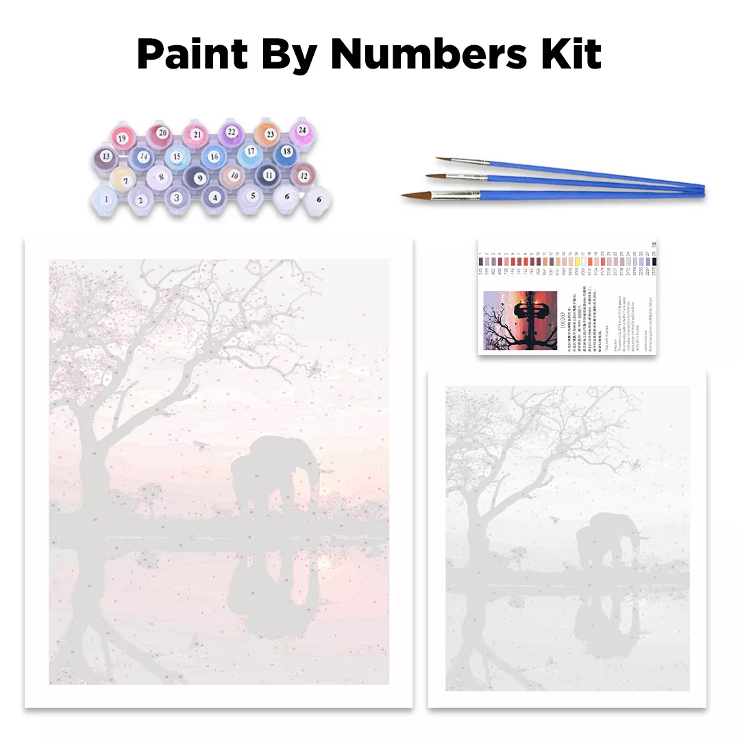 paint by numbers kit contents image