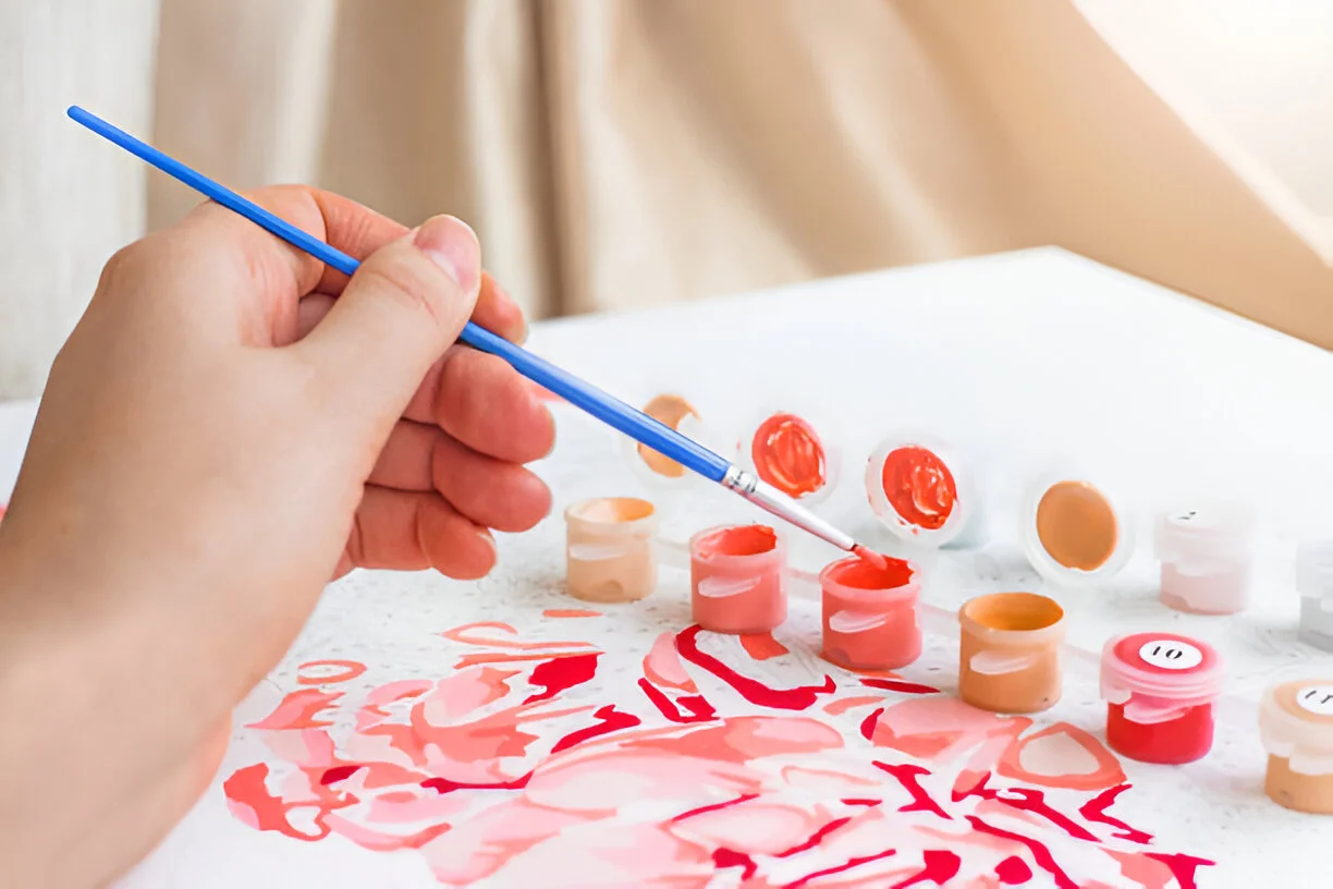 painting the canvas by numbers