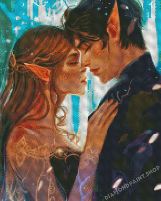 Freya And Rhysand Diamond Painting art