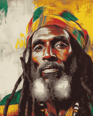 Rastafari African Man Diamond Painting