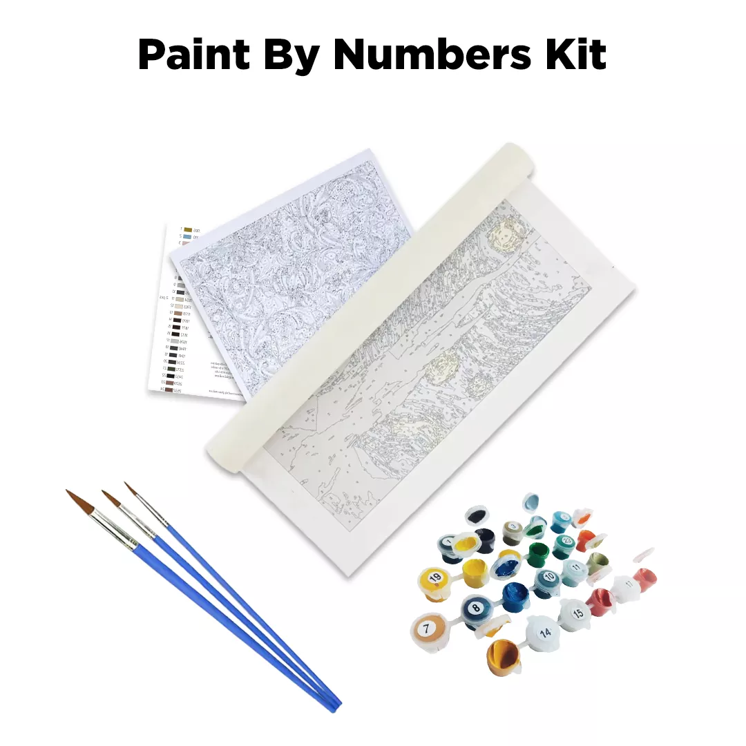 paint by numbers kit contents